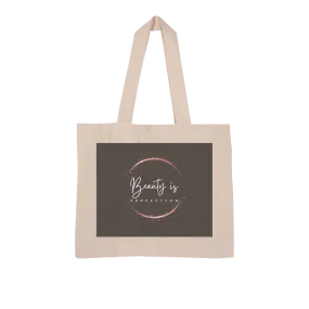 Beauty is Perfection Large Organic Tote Bag