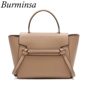 Burminsa Ladies Tote Bags Designer Handbags High Quality Female Messenger Bags Fashion PU Leather Shoulder Bags For Women 2019