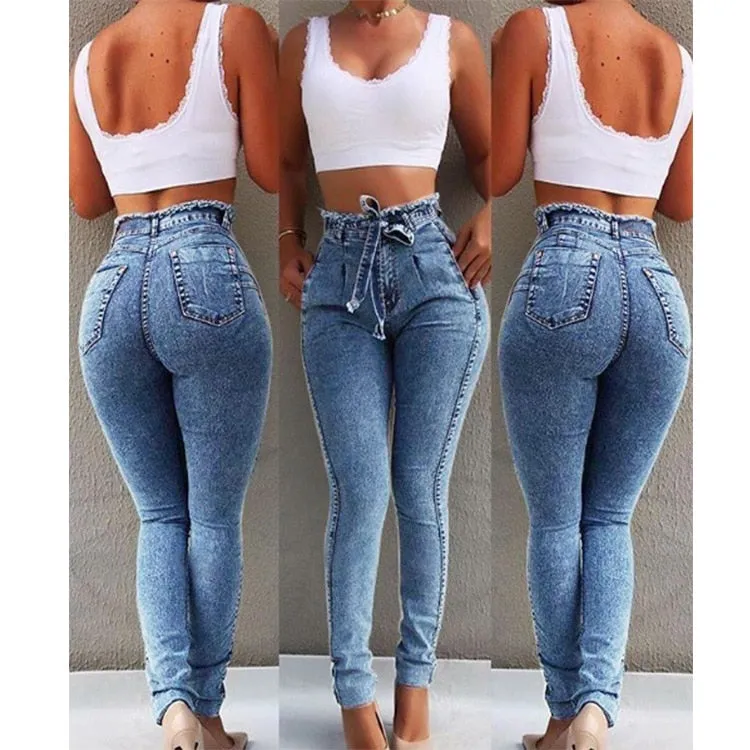 Denim High Waist Skinny Jeans