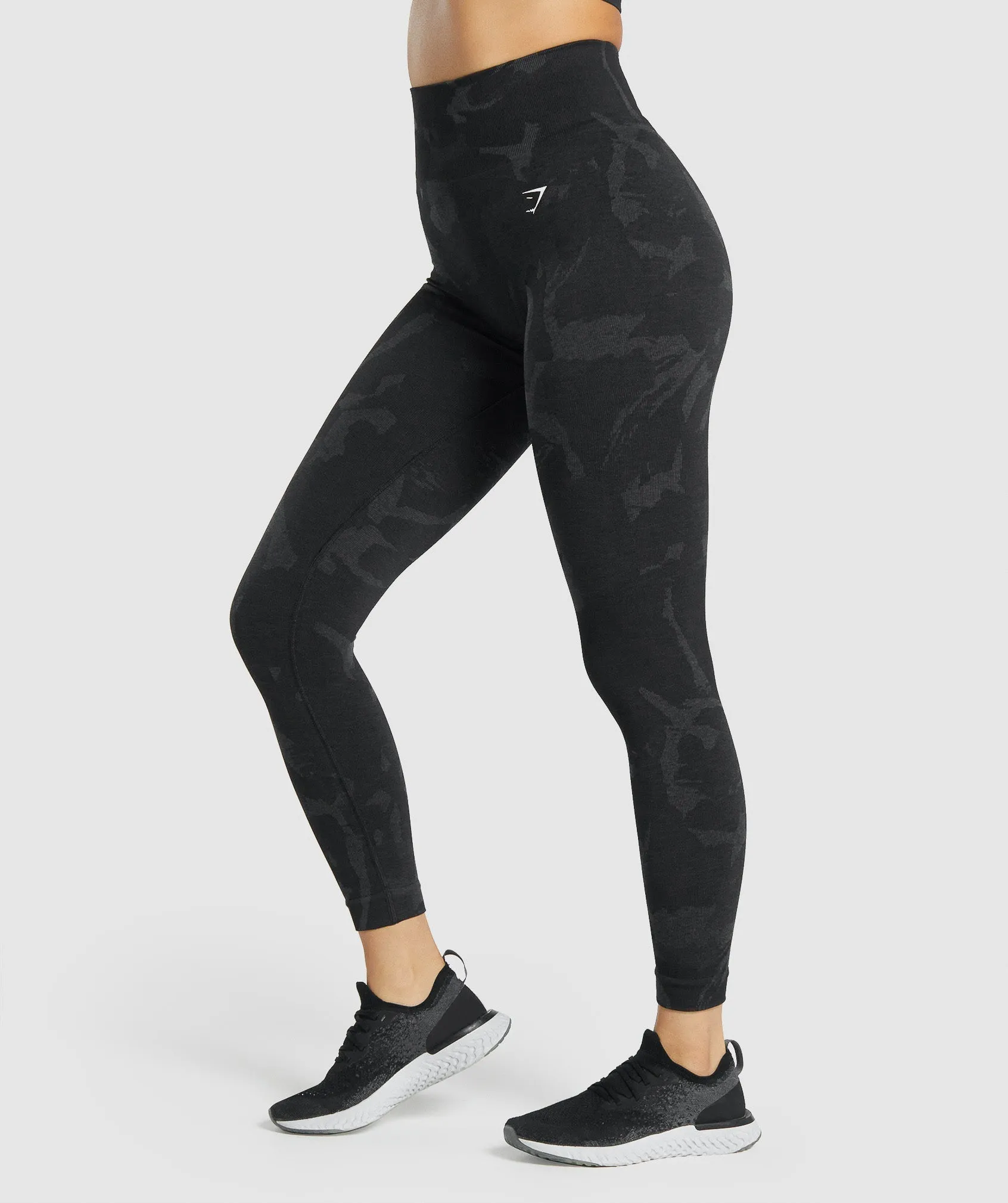 Gymshark Adapt Camo Seamless Leggings - Savanna | Black