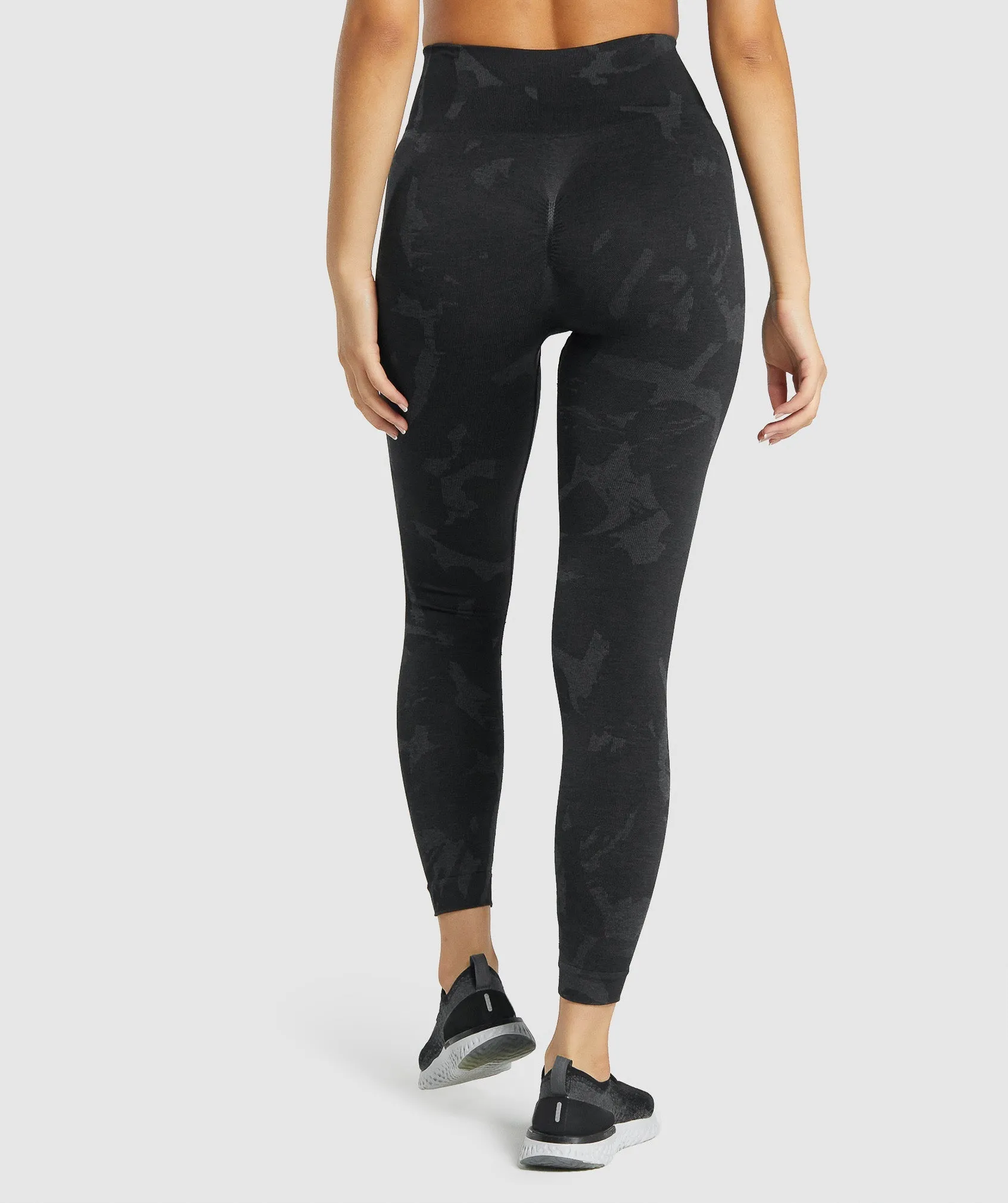 Gymshark Adapt Camo Seamless Leggings - Savanna | Black