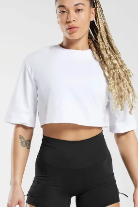 Mia White Crop Top