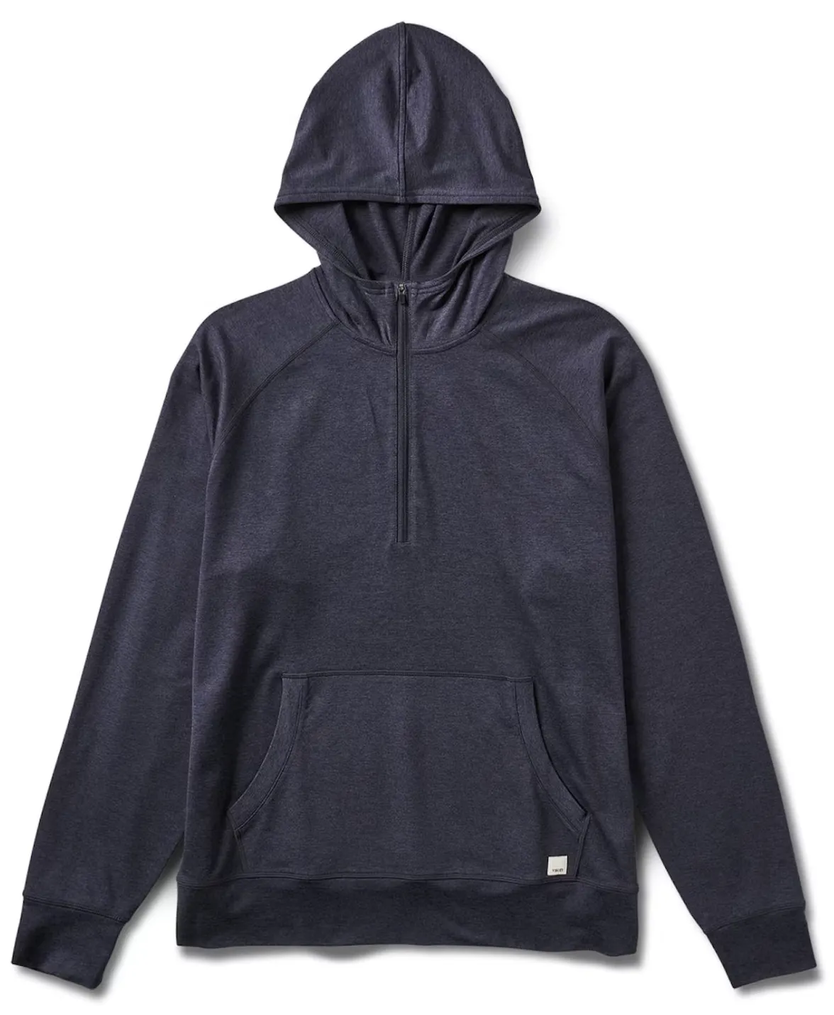 Vuori Midnight Navy Blue Heather 1/2 Zip Ponto Performance Hoodie