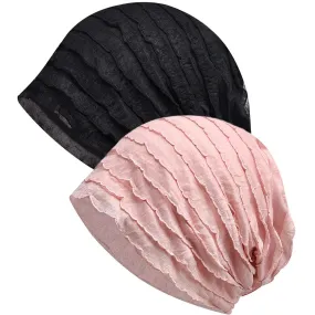 XYIYI Womens Chemo Headwear Hats Cotton Slouchy Beanie Cap Scarf